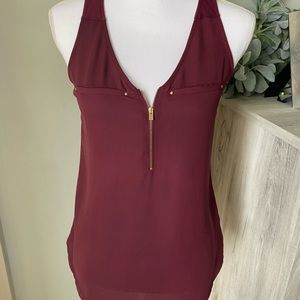 Express Burgundy Tank Top